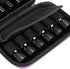 Hipiwe Hard Shell Essential Oil Carrying Case, Holds 12 Bottles, Travel Size Organizer for Essential Oils (Purple)