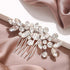 Unicra Silver Crystal Bride Wedding Hair Comb Bridal Headpiece Rhinestone Accessories for Women and Girls (A-Silver)