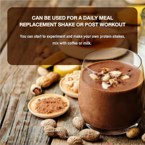 Health & Well Plant-Based Protein Powder, Contains Three Vegan Proteins and Eight Different Super Fruits (Chocolate)