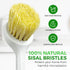 Set 2 AIRNEX Bamboo Dish Brush of - Dishwasher Brush w/Handle Made of Wheat Straw & Sisal Bristles - Non Scratch