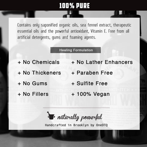 OneDTQ Medicine Man's Itchy Beard Wash, 4.7 FL OZ