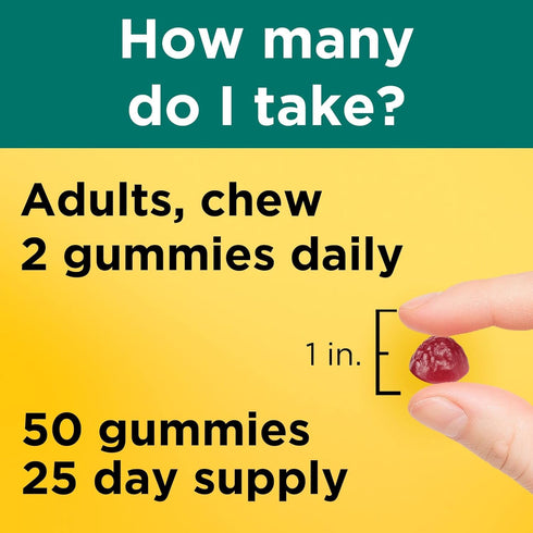 Nature Made Digestive Probiotics and Energy B12 Gummies - 50 Probiotic Gummies, 25 Day Supply