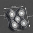 Universal Upgrade 5 Blades Magnetic Interface Head Shaver Replacement Heads for Electric Razor (5D Black)