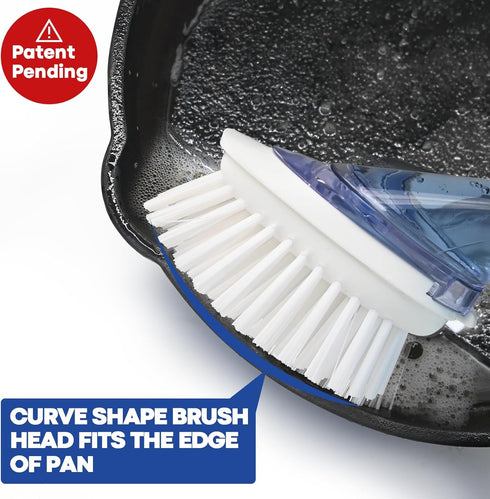 RIMAY Dish Brush with Soap Dispenser, Dish Washing Brush with Handle, Soap Dispensing Dish Brush, Soap Brush
