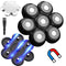 Universal Replacement Heads for Freedom Series Head Shaver, 7 Blades Magnetic Interface, Wet and Dry