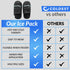 Pack Packs (2 Pack) THE COLDEST WATER Ice Slippers - Reusable Gel Ice Slippers for Arthritis Feet/Plantar