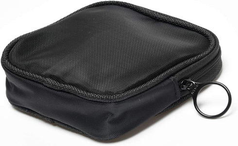 Mesh Travel Toiletry Bag, Transparent Standing Pouch, Portable Shaving Kits Organizer, Pack of 2 Sizes (S/M), Black