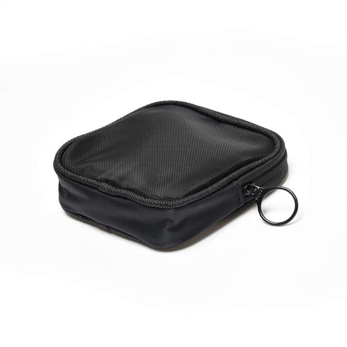 Patu Mesh Travel Toiletry Bag, Portable Shaving Washing Kits Organizer, Pack of 2 (Size S), Black