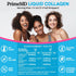Liquid Collagen Peptides for Women - Complex with Biotin Vitamin, Hydrolyzed Keratin Protein & Saw Palmetto - 2fl oz