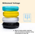 BOOMIBOO Retainer Case with Vent Holes, 4 Pcs Durable Denture Cases in Black, White, Yellow, and Blue