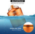 Keychain Pill Organizer, Waterproof Aluminum Container for Outdoor Travel Camping, Size: 1.6 x 1.6 x 2 in (Orange)