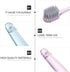 Firm Bristles Toothbrush, 6pcs Crystal Handle Oral Health Care Adult Toothbrush
