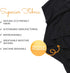 Happyluxe Escape Sleep Mask - Buttery Soft Airplane Eye Mask for Sleeping, Machine Washable - Jet Black