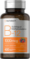 Horbaach Vitamin B12 Sublingual 1000 mcg, 400 Fast Dissolve Tablets, Natural Berry Flavor, Vegan, Gluten Free
