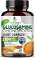 Glucosamine Chondroitin MSM Complex, 60 Capsules, Joint Support Supplement with Turmeric & Boswellia