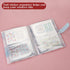 Nail Art Sticker Storage Book, 144 Slots Organizer for Nail Art Stickers, Plastic Binder, Blue