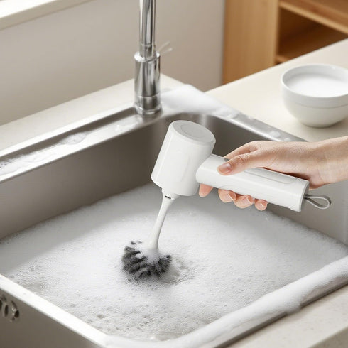 MEFELF 2 4 1500mAh Electric Spin Scrubber - Cordless Handheld Cleaning Brush with Speeds & Brush Heads, Rechargeable
