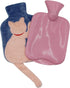 ZGMYC 1 Liter Rubber Hot Water Bottle with Soft Plush Fleece Cover, Cute Cat Water Bag Hot and Cold Therapy for Cramps