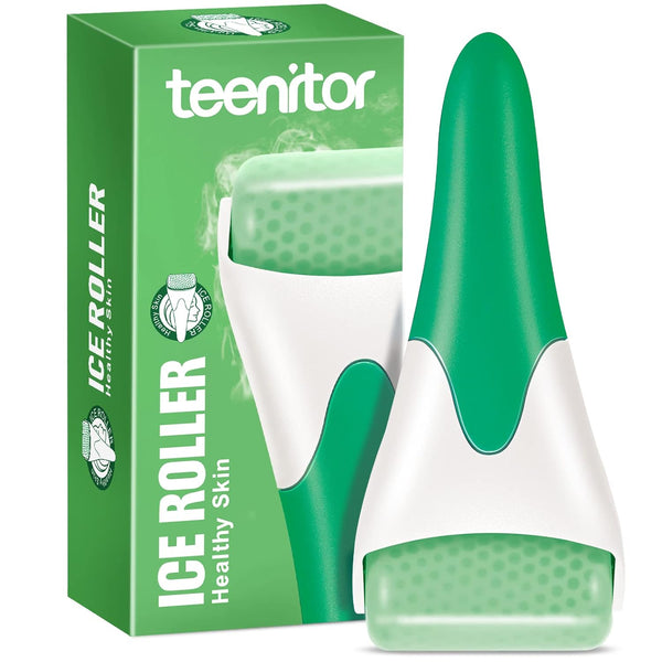 Teenitor Green Ice Roller for Facial Skin Care - Cooling Massager to Soothe and Depuff Beauty Tools
