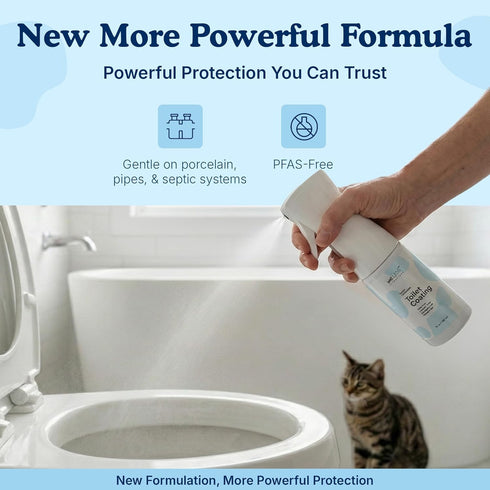 spotLESS MATERIALS Toilet Coating, Toilet Coating Spray for Ceramic and Porcelain, Water Repellent Barrier, Helps