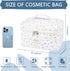 Large Makeup Bag, Cute Cosmetic Bag for Women Girls, Floral Coquette Aesthetic Toiletry Bag, Travel Make Up Organizer Bag