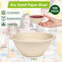 6 oz Small Disposable Bowls, 100 Pack Compostable Paper Bowls for Condiments, Sauces, Ice Cream, Biodegradable
