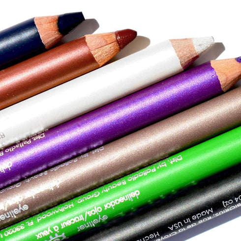 Palladio Wooden Eyeliner Pencil, Lavender, Thin Shape, Easy Application, Long Lasting, Rich Pigment