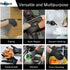 120PCS Nitrile Exam Gloves, 6 mil Disposable Food Grade, Medical, Latex Free, Powder Free Heavy Duty
