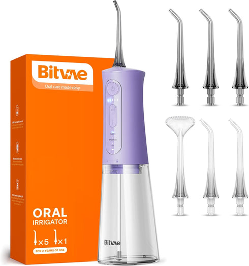 Bitvae Water Dental Flosser Teeth Pick, Portable Water Teeth Cleaner Picks, IPX7