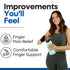 Metacarpal Finger Splint Hand Brace, Little Pinky Finger Splint for Boxer Fractures, Left Hand L/XL