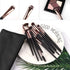 Z'OREYA 12 Pcs Professional Eye Makeup Brushes Set, Eyeshadow, Eyebrow, Blending, Fan, with Carrying Bag, Black