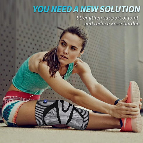 NEENCA Knee Brace for Knee Pain Relief, Medical Knee Support with Patella Pad & Side Stabilizers, Compression Knee