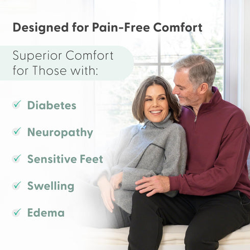 OrthoFeet Padded Sole Socks for Diabetics