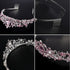 Pink Tiara and Crowns for Girls, Crystal Rhinestone Queen Costume Party Hair Accessories
