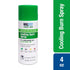MG217 Maximum Strength Cooling Burn Spray, 4 oz, with Lidocaine and Aloe Vera for Pain Relief