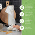 1 Roll of Bamboo Reusable Paper Towels, Heavy Duty & Super Absorbent, Ecofriendly, 20 Sheets Per Roll