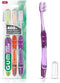 GUM Technique Deep Clean Toothbrush, Compact Soft Toothbrushes for Adults with Sensitive Extra Fine Bristles