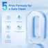 GUSTANO (105 Popboom Probiotic Travel Size Mouthwash Tablets for On-The-Go Oral Care, Teeth Whitening Mouthwash Tablets