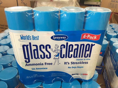 Sprayway 443331 Ammonia 19 Oz. (4-Pack) (Packaging Free Glass Cleaner, May Vary)