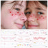 19PCS Cute Temporary Face Tattoos, Fake Freckles Tattoo Stickers, Valentine Heart, Butterfly, Fairy Temporary Tattoos