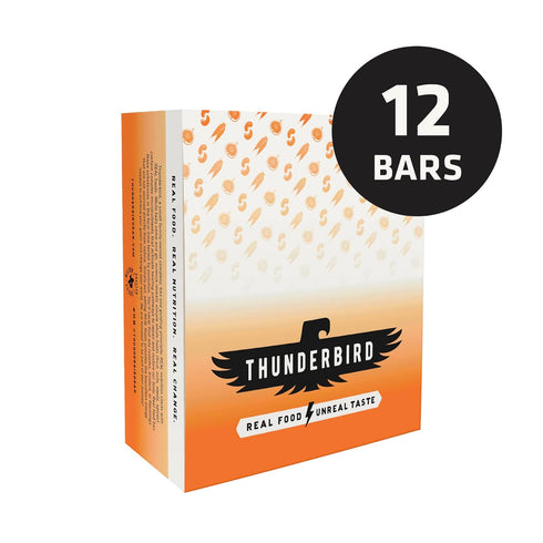 Thunderbird Bars Energy Snack, Gluten-Free with Protein, Vegan Paleo Non-GMO, Cashew Fig Carrot Flavor (12 Count)
