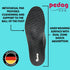 pedag Worker Heavy Boot Insoles, Made in Germany, Supports Foot from Heel to Toe, Longitudinal and Metatarsal Arch, Men