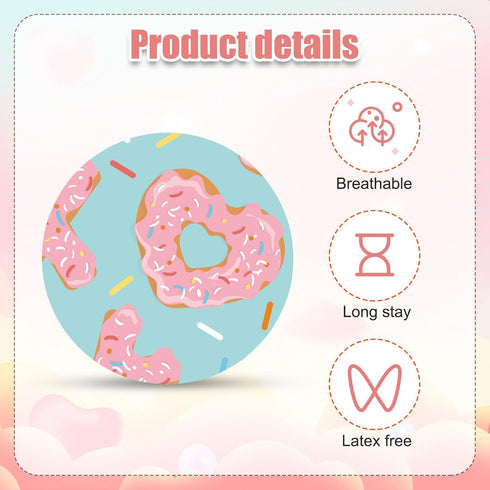 XIHIRCD 25pcs 2 3, 3/2 Adhesive Patches for Libre or Valentines Theme Sensor Patches Protector CGM Glucose Sensor