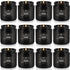pliadvbu 12PCs Black Scented Candles - Aromatherapy Candle Set, Soy Wax Candle for