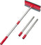 DSV Standard Window Squeegee, 2-in-1 Window Cleaner with 55" Extension Poles, Multi-Use Car Windshield Cleaning Tool