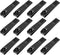 Yaomiao 12 Pieces Nail Clipper Set, Stainless Steel Nail Cutter for Women Men Fingernails and Toenails (Black)