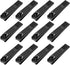 Yaomiao 12 Pieces Nail Clipper Set, Stainless Steel Nail Cutter for Women Men Fingernails and Toenails (Black)