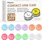 Phyyixs 180 Pack Contact Lens Cases Bulk, Transparent Cute Contact Lens Case for