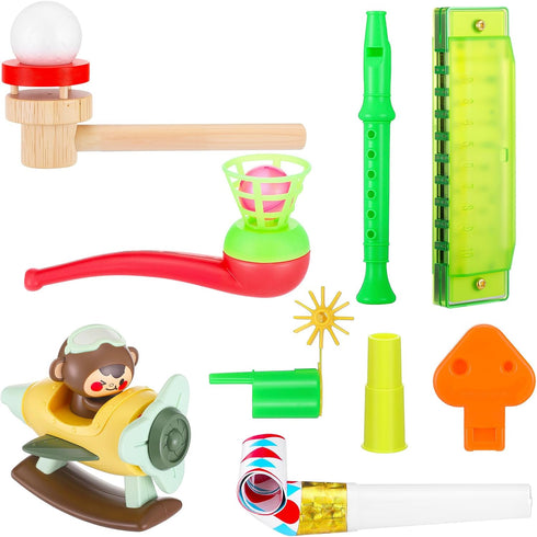 JolliLudo 9 Pcs Oral Motor Placement Therapy Tools for Kids Myofunctional Whistle Tongue