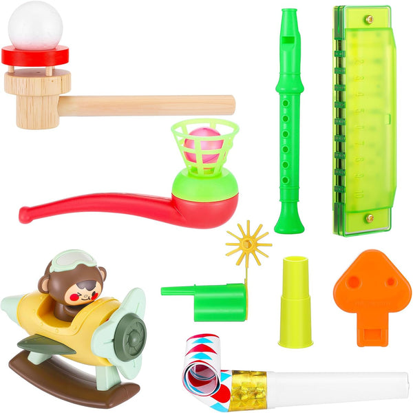 JolliLudo 9 Pcs Oral Motor Placement Therapy Tools for Kids Myofunctional Whistle Tongue
